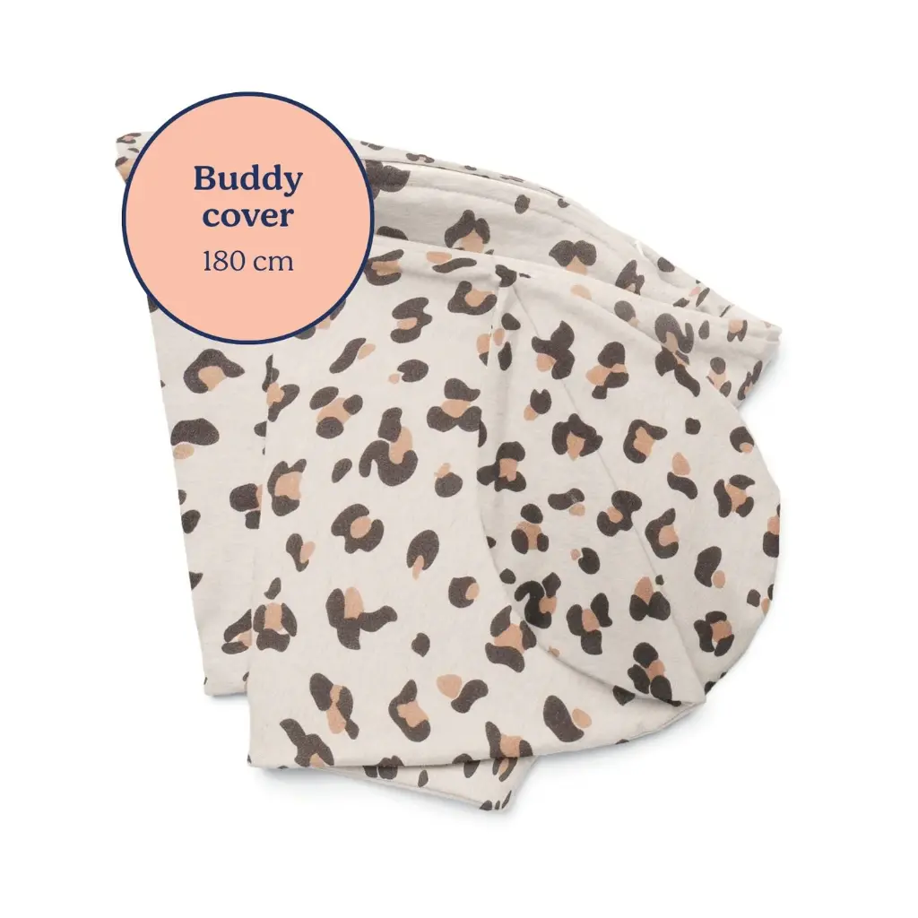 Doomoo - Housse pour coussin d'allaitement Buddy - Leopard Cream