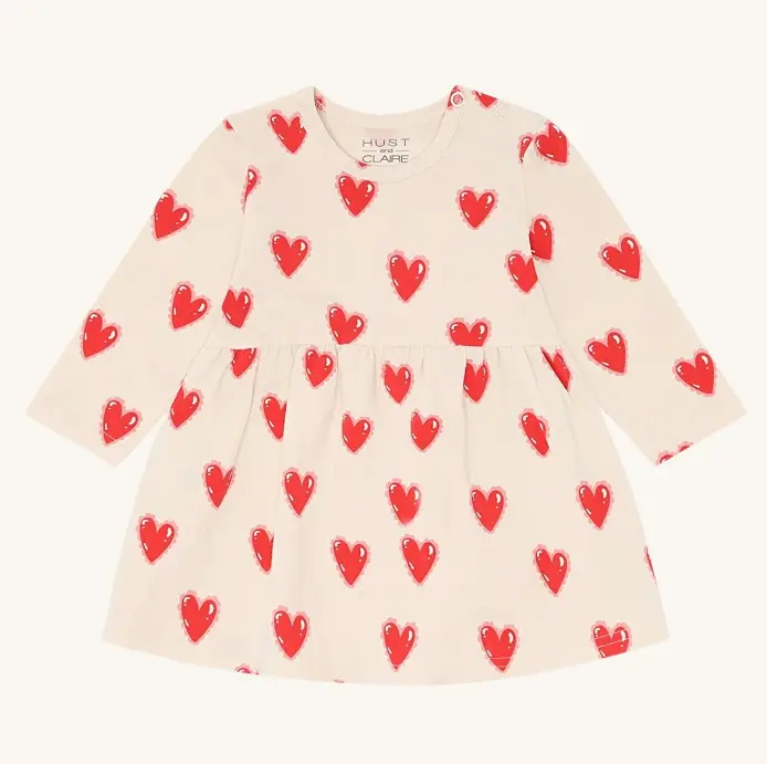 Hust & Claire - Robe manches longues fille - Donna Spring Love