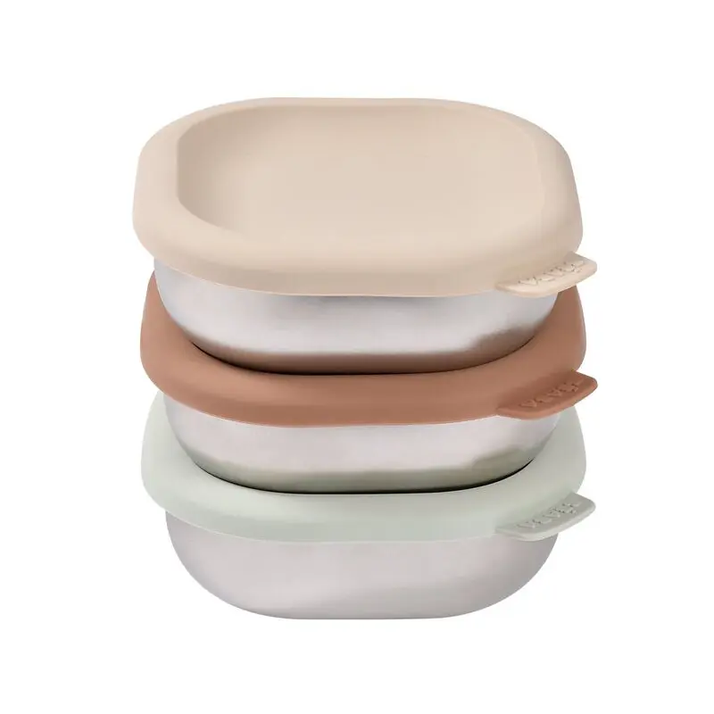 Béaba - Boîtes repas en inox multi-usage - Natural Set