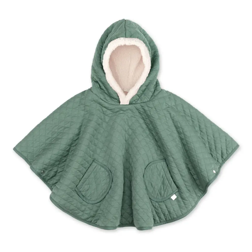 Bemini - Poncho de Voyage 9-36m - Paddy quilted+ Teddy - Green