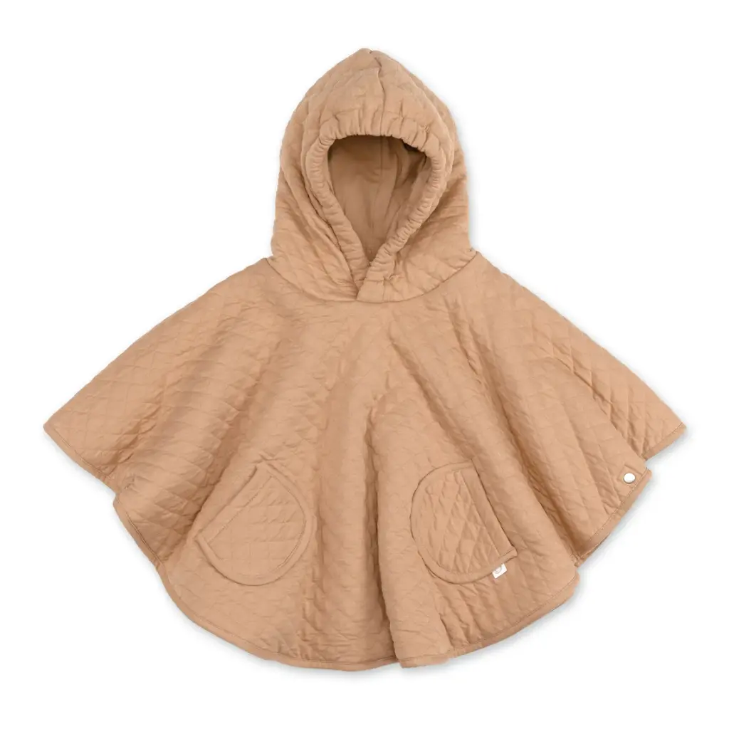 Bemini - Poncho de Voyage 9-36m - Pady quilted + jersey - Beige