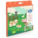 DJECO - Stickers épais et repositionnables - Les animaux de la ferme - 18 mois +