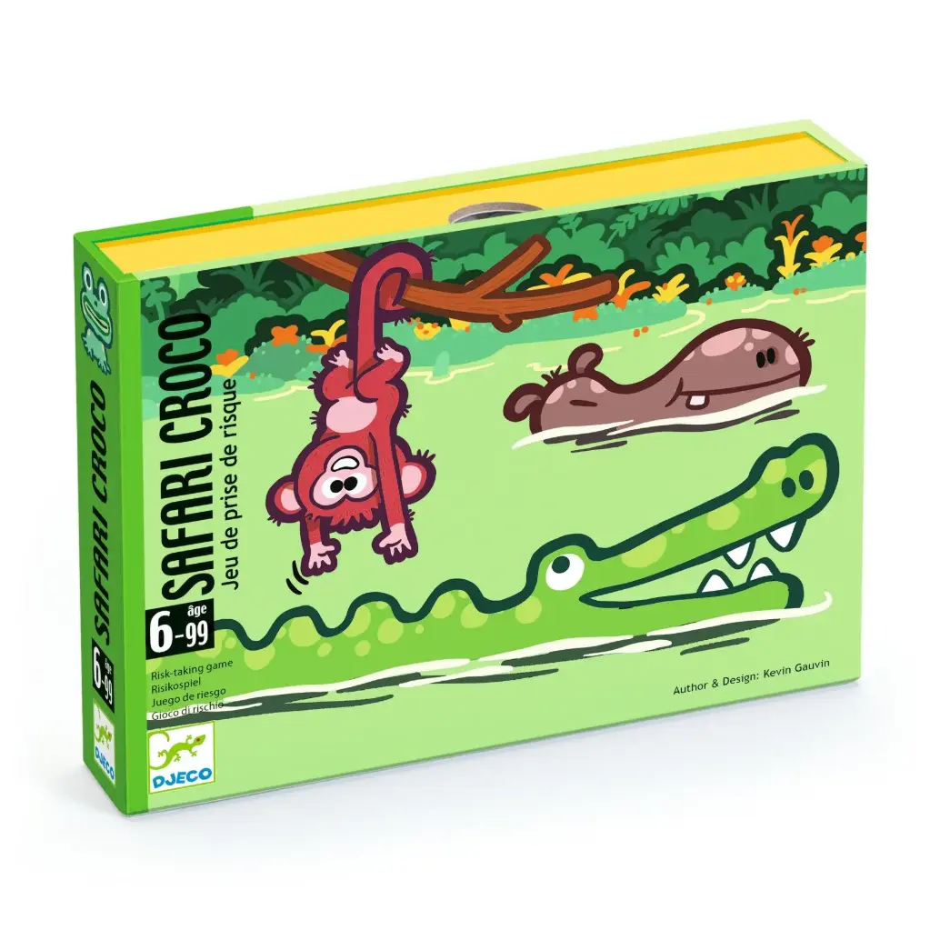 DJECO - Jeu de cartes tactique - Safari Croco