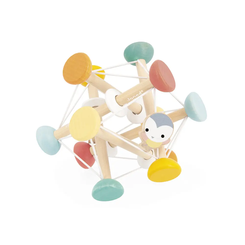 Janod - Balle sensorielle en bois Pure