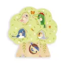 Janod - Puzzle Sonore Oiseau 5 pièces - 18 mois +