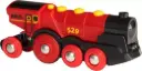 Brio - Locomotive Rouge Puissante à piles - 3 ans +