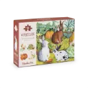Moulin Roty - 4 mini puzzles des animaux (4x12 pièces)