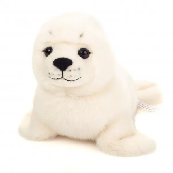 Hermann Teddy - Peluche phoque blanc - 25 cm