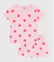 Petit Bateau - Pyjama short - Coeurs 