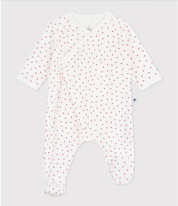 Petit Bateau - Pyjama en coton - Petits coeurs