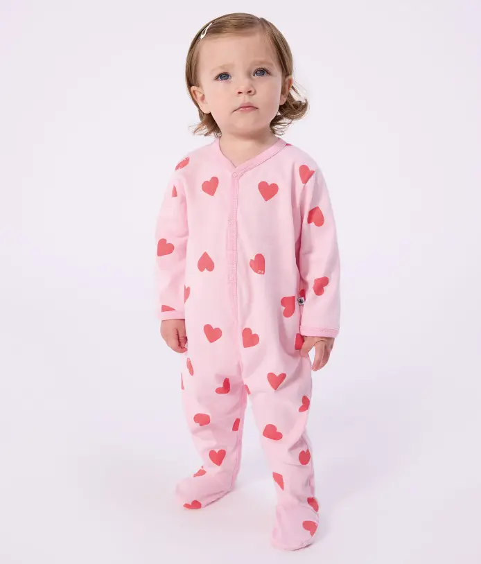 Petit bateau - Pyjama en coton - Coeurs 