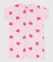 Petit bateau - Combinaison courte en coton - Coeurs