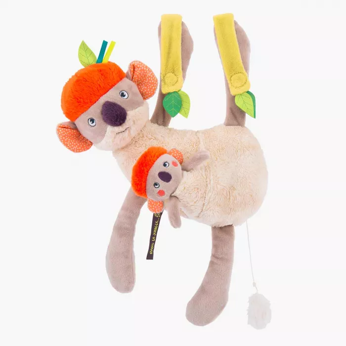 Moulin Roty - Peluche musicale à suspendre Koco - Dans la jungle