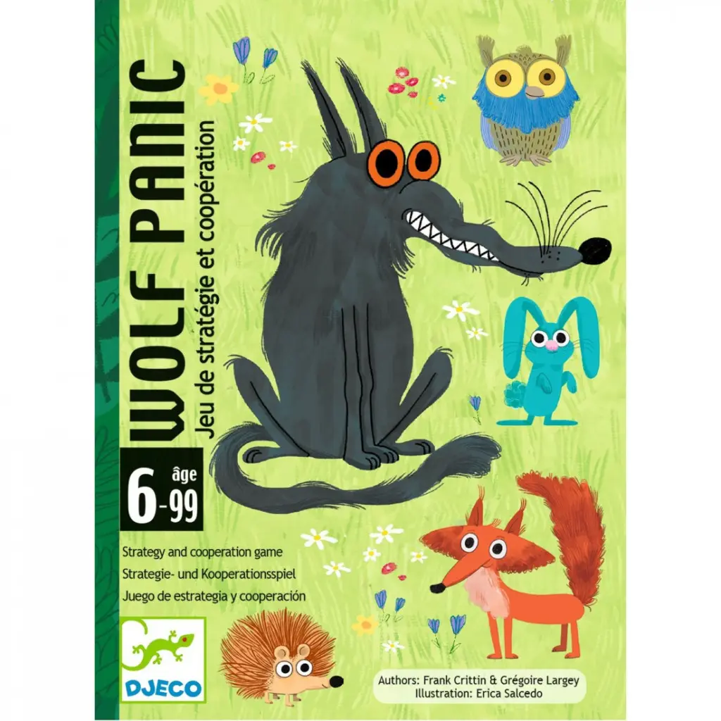 DJECO - Jeu de cartes de stratégie et coopération - Wolf Panic