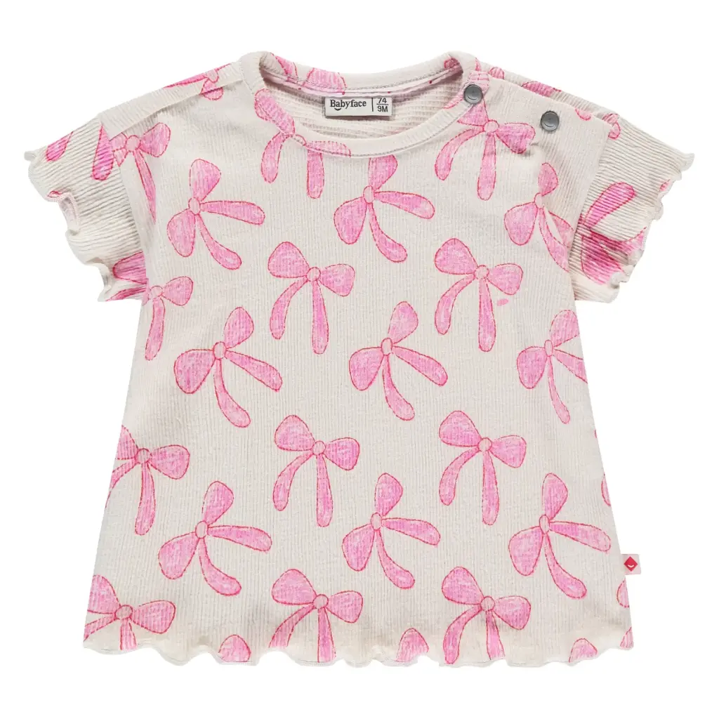 Babyface - T-shirt fille manches courtes - Petits noeuds