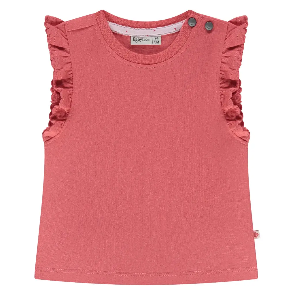 Babyface - T-shirt fille manches courtes - Rouge corail