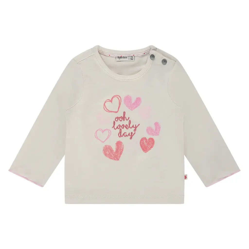 Babyface - T-shirt fille manches longues - Noeud rose