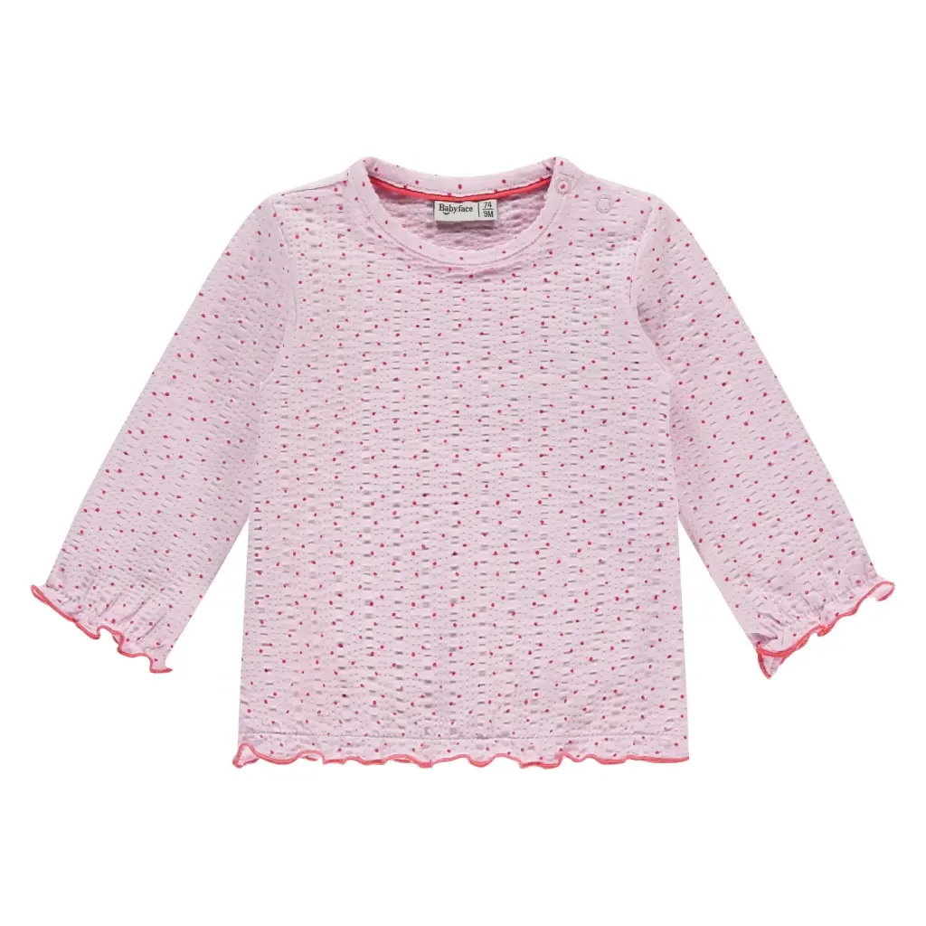 Babyface - Blouse manches longues - Petits pois rose