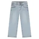 Stains & Stories - Pantalon garçon coupe large - Light blue denim 