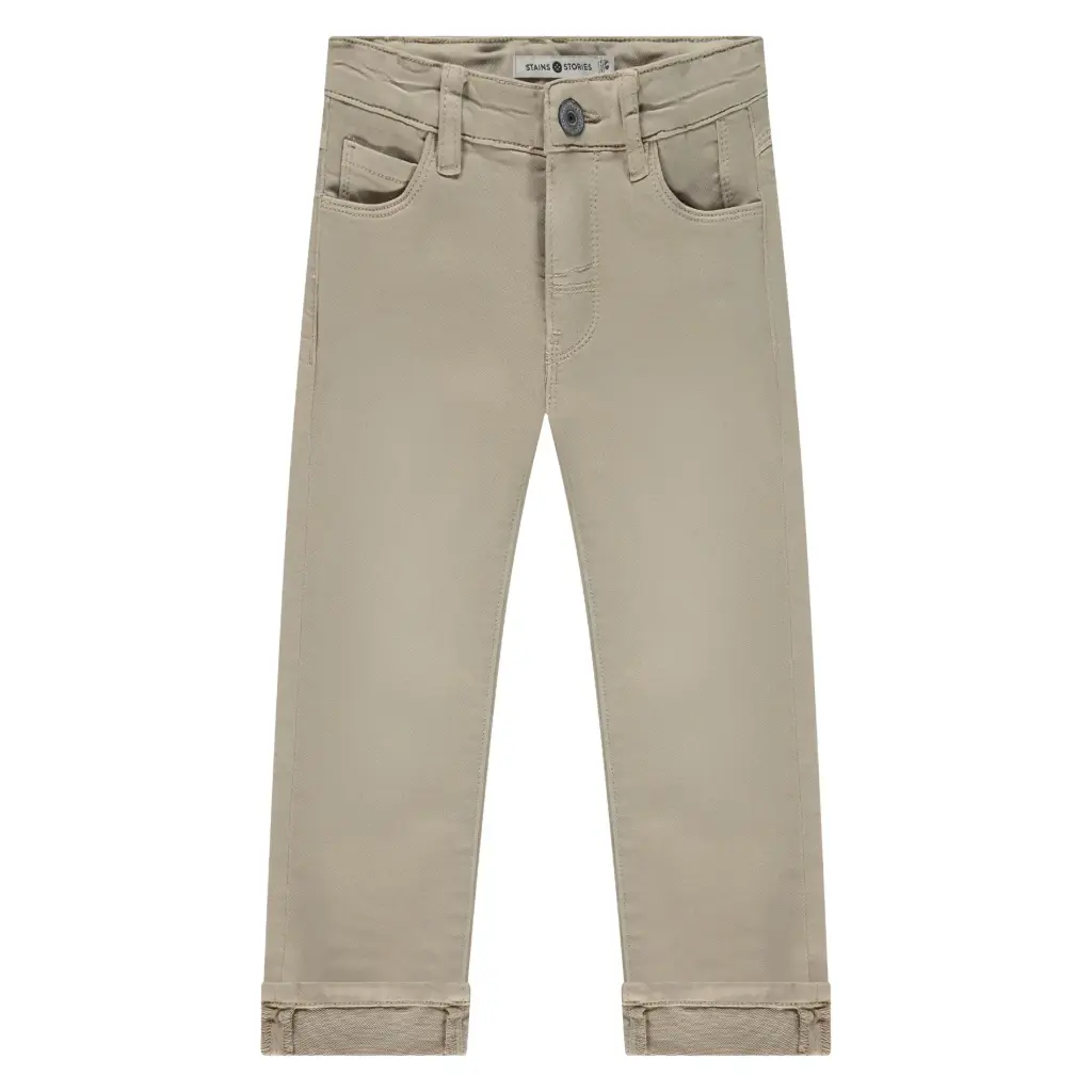 Stains & Stories - Pantalon garçon - Stone