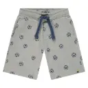 Stains & Stories - Short garçon coupe large - Light Grey Melee 
