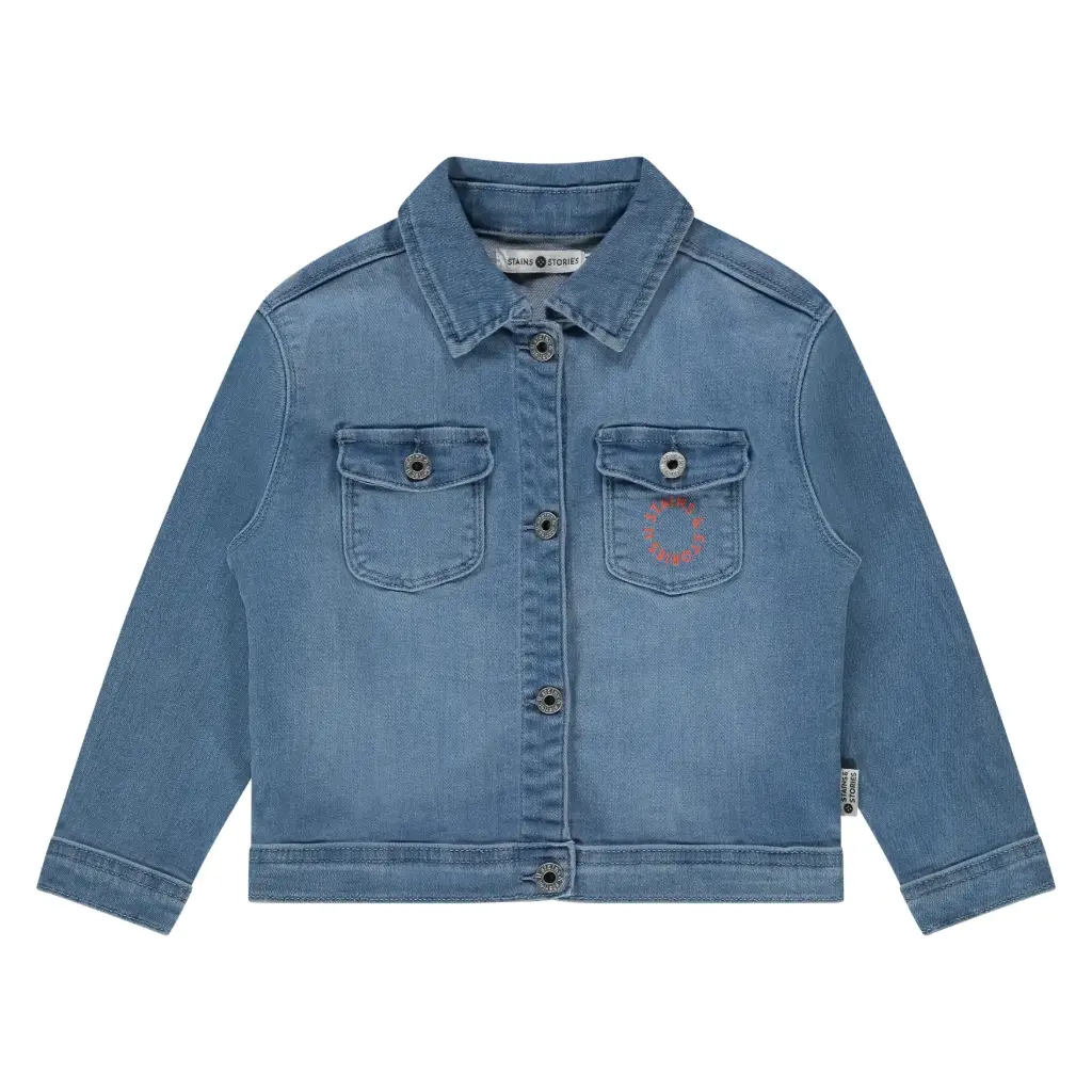Stains & Stories - Veste en jeans fille - Blue denim 