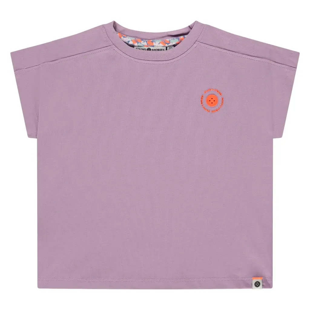 Stains & Stories - T-shirt fille - Lilac