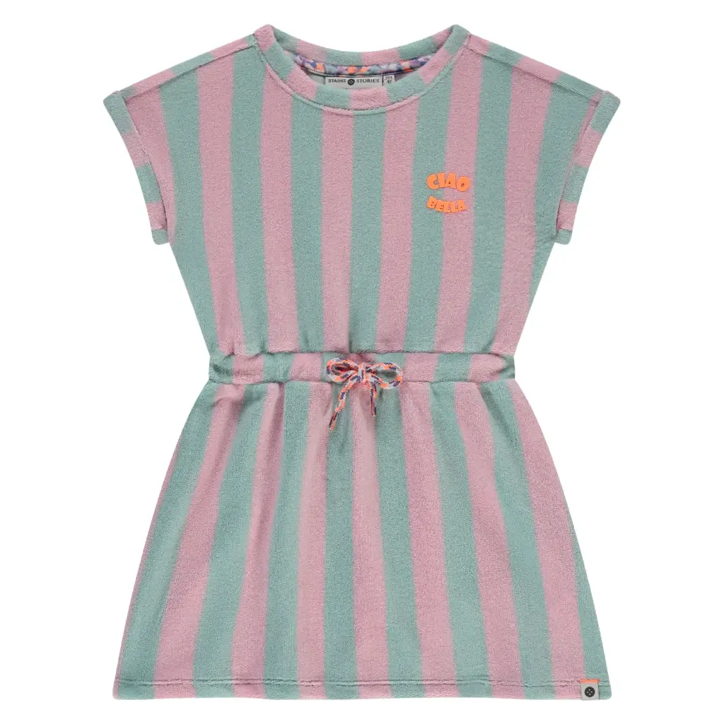 Stains & Stories - Robe en éponge fille - Mint