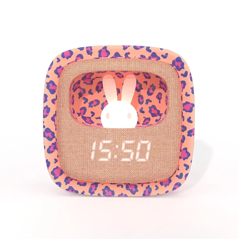MOB - Billy Clock - Réveil & veilleuse - Pink Leopard (Edition Limitée)