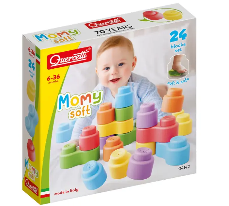 Quercetti - Momy Soft Happy Sound - 24 blocs souples   
