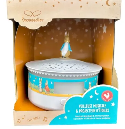 Trousselier - Veilleuse et Projecteur d'Etoiles - Peter Rabbit