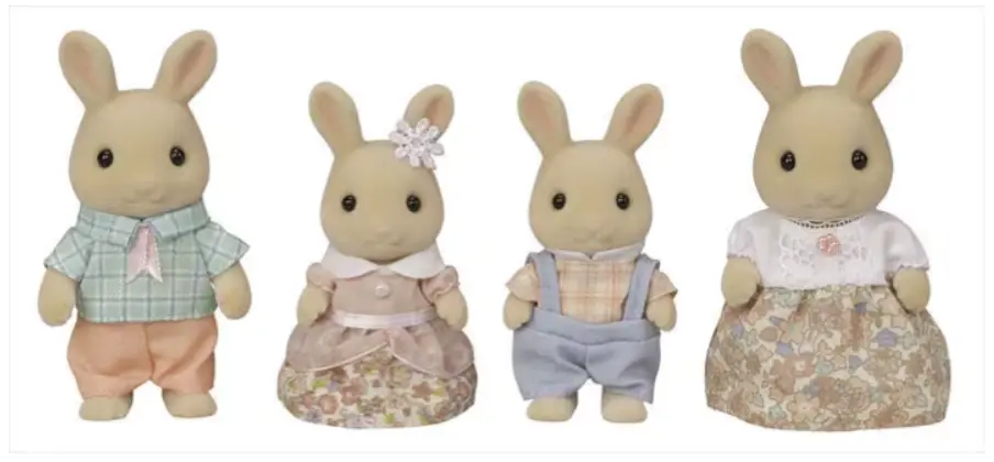 Sylvanian Families - La famille lapin crème