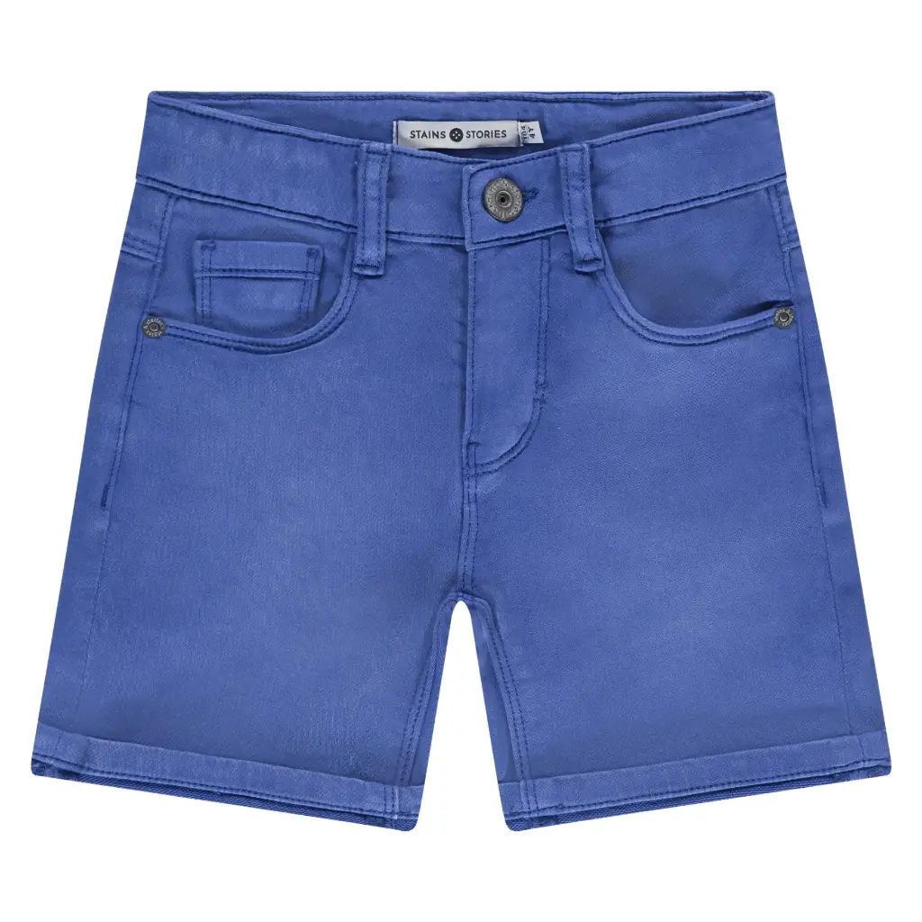 Stains & Stories - Short en toile garçon - Royal