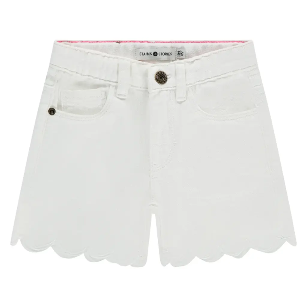 Stains & Stories - Short fille - White