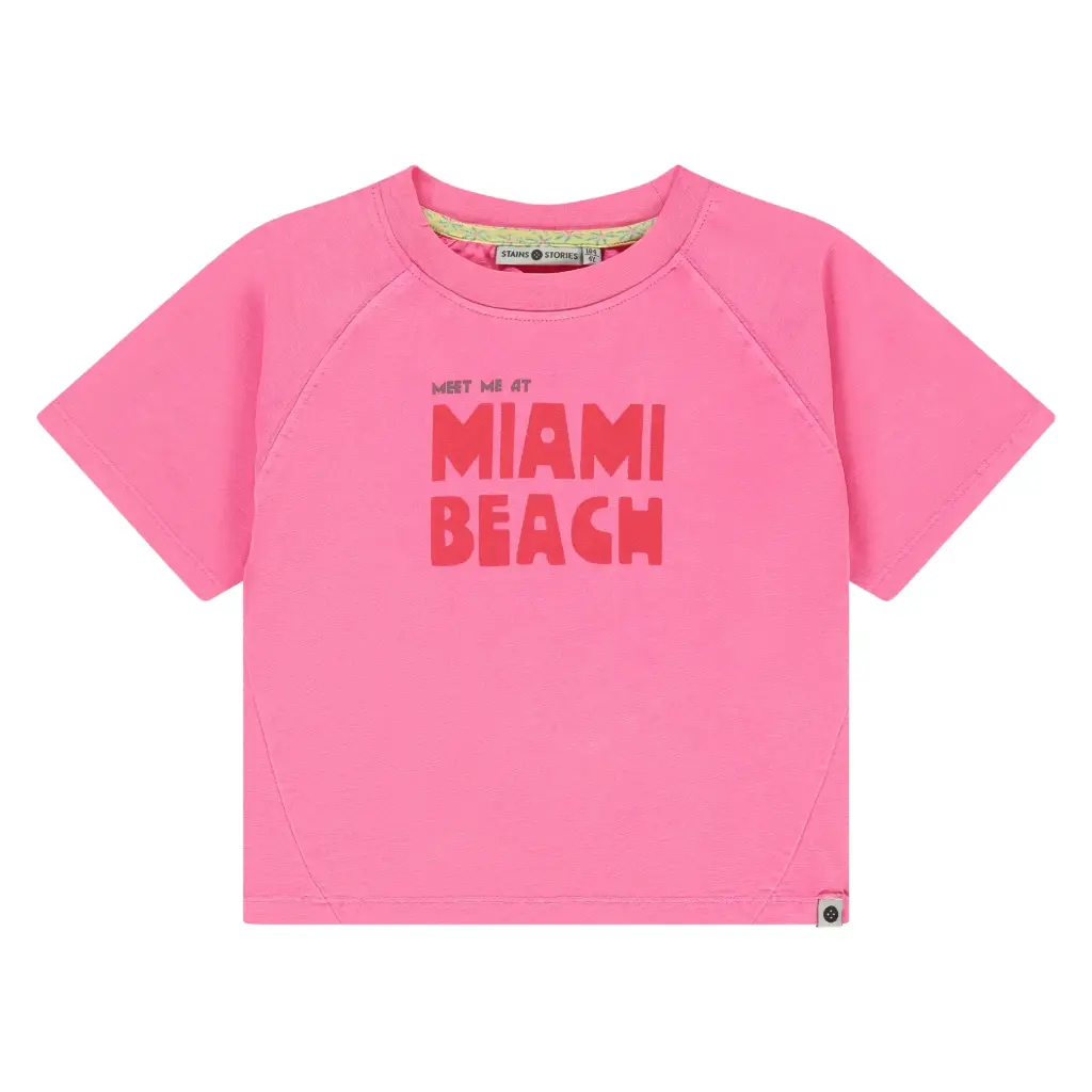 Stains & Stories - T-shirt fille - Neon Pink