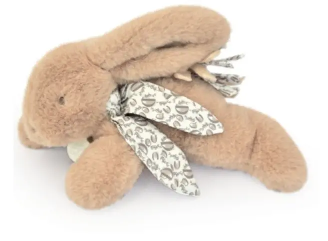 Doudou et Compagnie - Lapin doudou - Peluche lapin beige sable