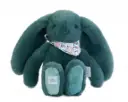 Doudou et Compagnie - Lapin doudou - Peluche lapin fleurette eucalyptus