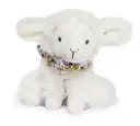 Doudou et Compagnie - Agneau doudou - Blanc avec chouchou