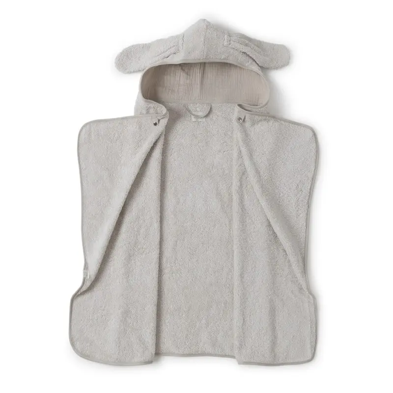 Babyshower - Cape de bain lapin large - Latte Powder