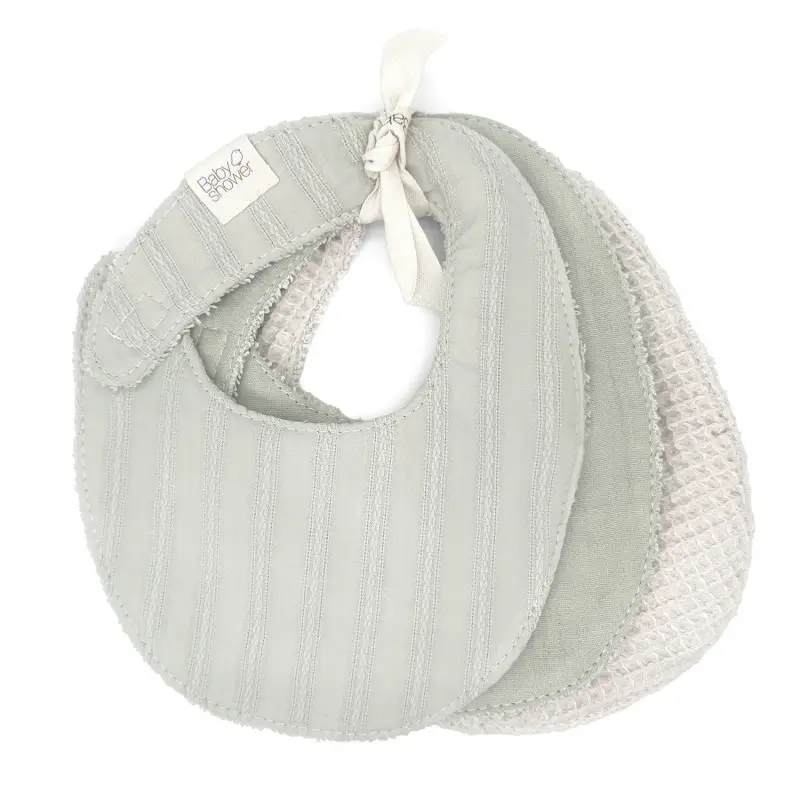 Babyshower - Lot de 3 bavoirs - Lullaby Mint