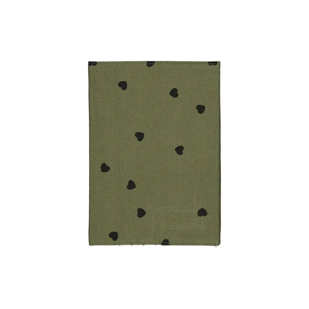 Rose In April - Protège carnet de santé Chloé coeur Kaki