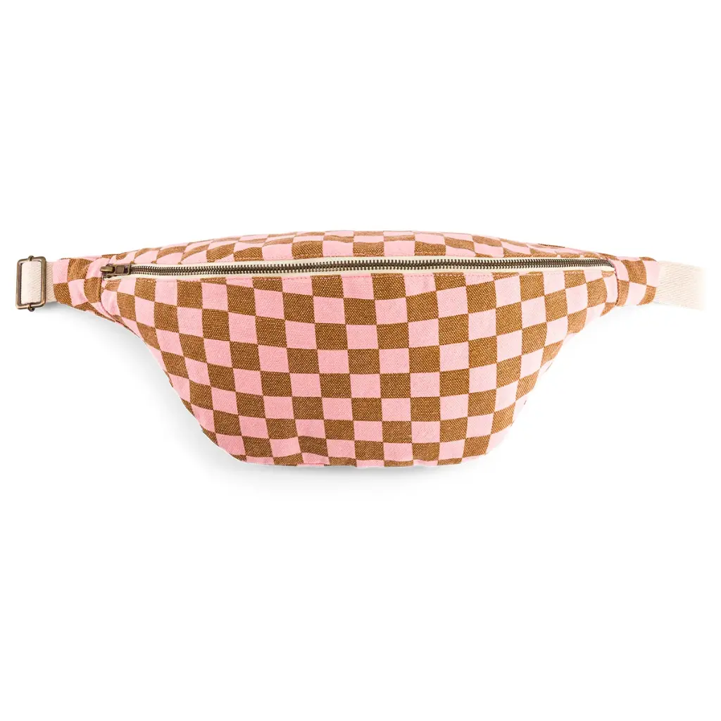 Rose In April - Sac banane - Damier Strawberry / Caramel