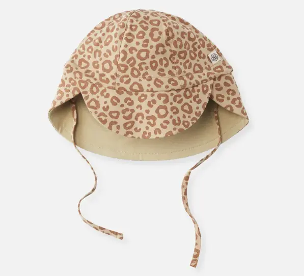 Cloby - Chapeau anti-uv - Chapeau de soleil en Leopard Brown/Sandy Beach – UPF 50+