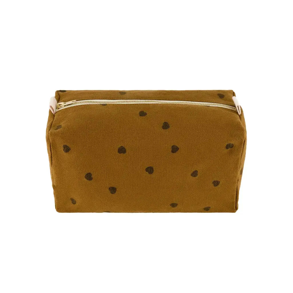 Rose In April - Trousse de toilette Vic - Imprimé cœur cumin