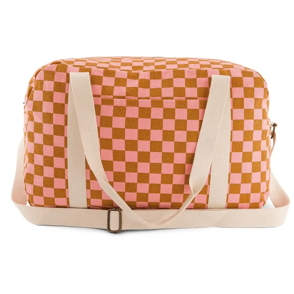 Rose In April - Sac à langer Raphael - Damier Strawberry / Caramel