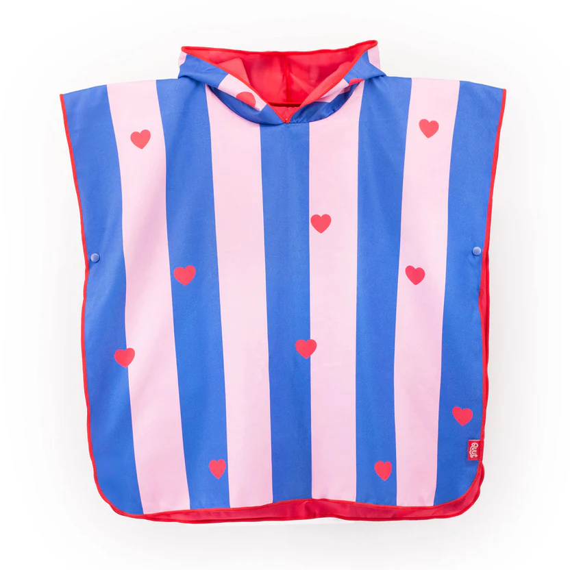 Quut - Poncho de plage Lagon Rouge Cerise