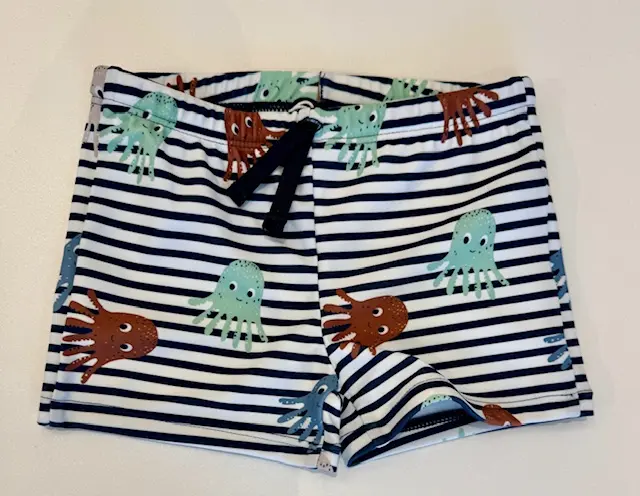 Hust & Claire - Short de maillot longues manches anti-UV - Ligné méduses