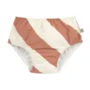 Lassig - Maillot de bain couche bébé - Rayures Marron Blanc