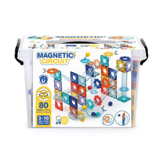 LUDI - Coffret Magnetic Circuit - 80 pièces