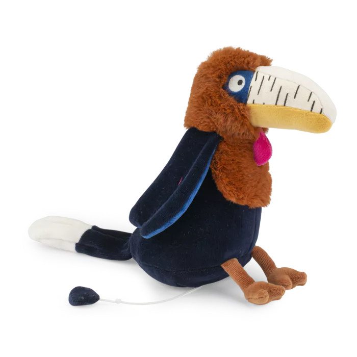 Moulin Roty - Peluche musicale Calao Litchi - La forêt Mawa 